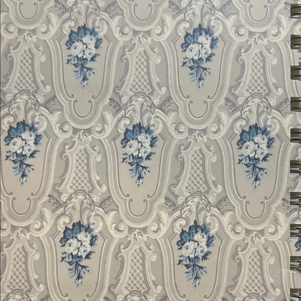 Elegant Blue and Cream Notebook